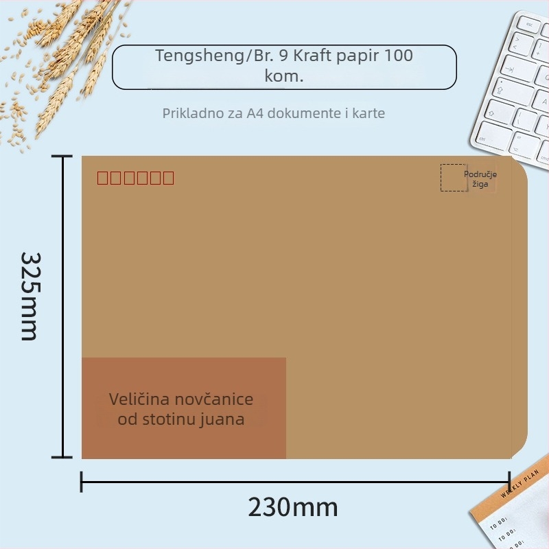 Žig za PDV fakture i šalterske vrećice za plaće (Stil: kineska omotnica; Uvoz: Ne; Poklon: Ne; IP dozvola: Ne)