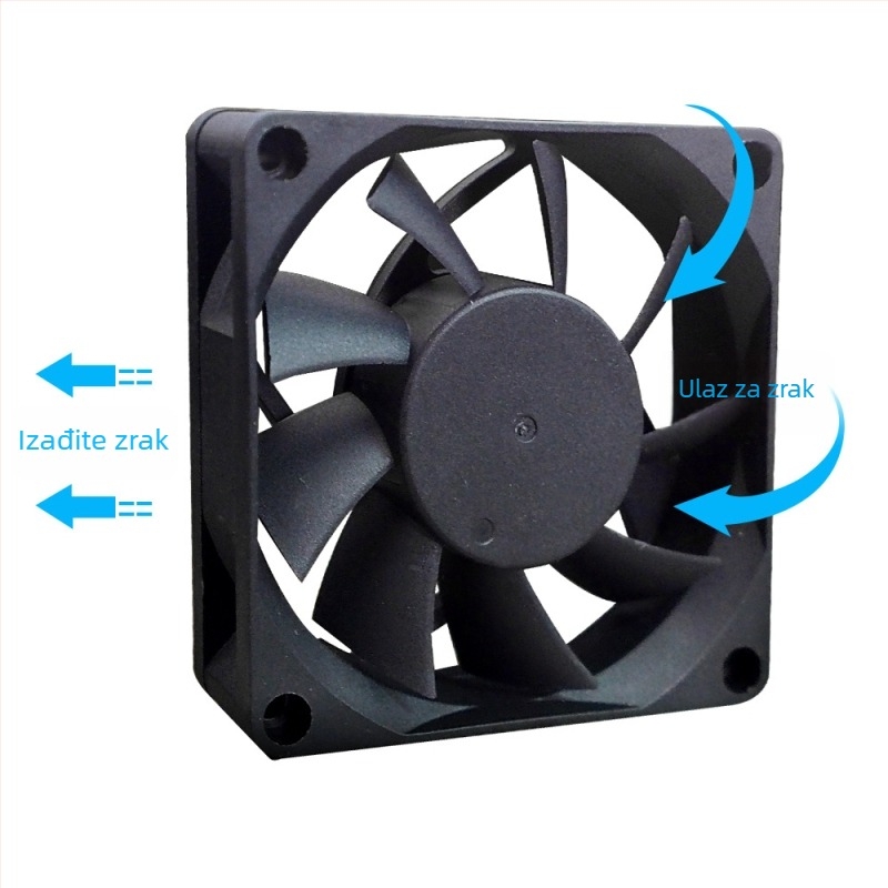 Ventilator za kućište s dvostrukim ležajem kuglica, 4-pinski PWM upravljač, kompatibilan s AMD CPU, model Ice Soul F7015