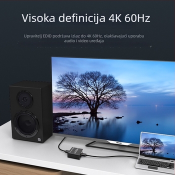 EDID upravitelj HDMI prekidač: podešavanje rezolucije 4K60Hz na 1080p, HDCP 2.2, EDID upravljanje, OEM obrada, za sastanke u uredu