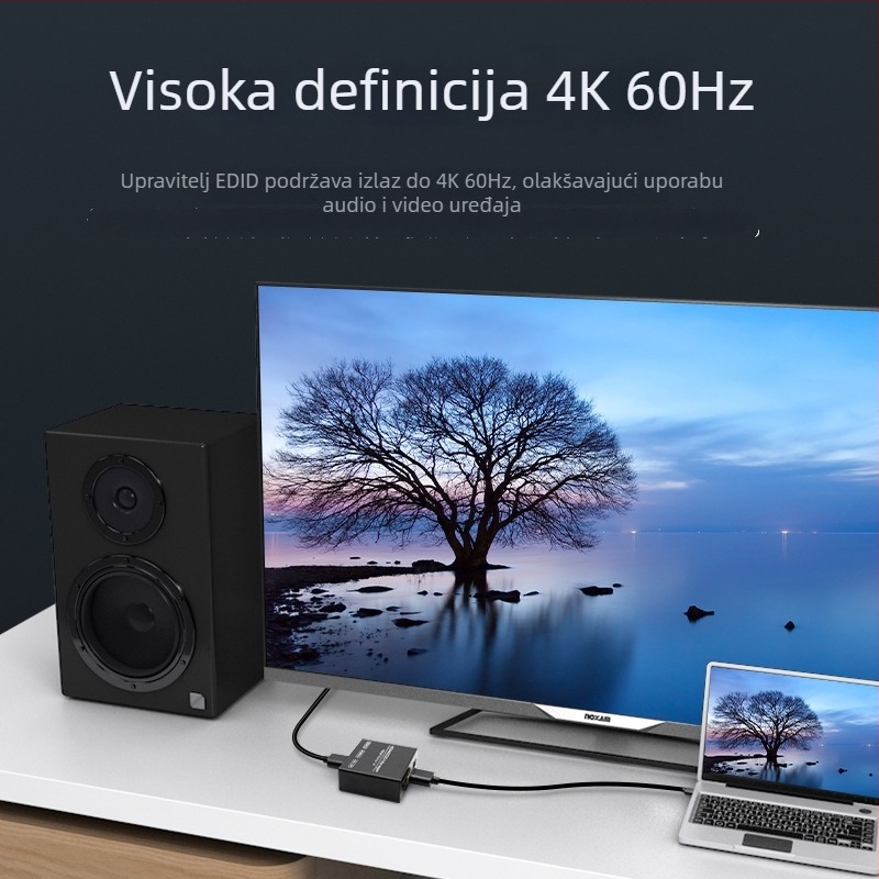 EDID upravitelj HDMI prekidač: podešavanje rezolucije 4K60Hz na 1080p, HDCP 2.2, EDID upravljanje, OEM obrada, za sastanke u uredu
