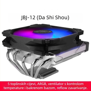 Scythe hladnjak procesora s 5 bakrenih cijevi, bakarno-aluminijska smjesa, hidrauličko ležaje, brzina 500–1500 RPM, kompatibilan s LGA1700/AM5/2011/115X