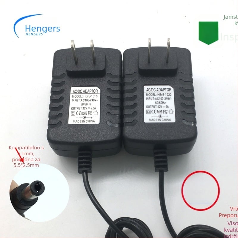 Napajanje 12V DC s LED indikatorom, ulaz 100-240V AC, kompatibilno s digitalnim foto okvirima