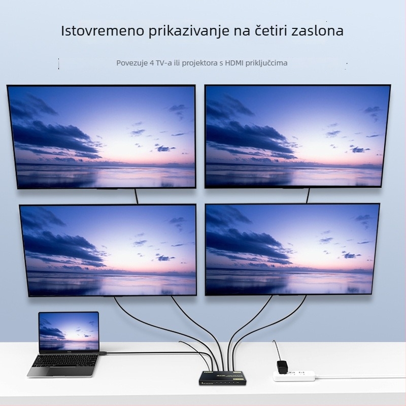 Jinghua HDMI splitter 1 ulaz 4 izlaza, model F131