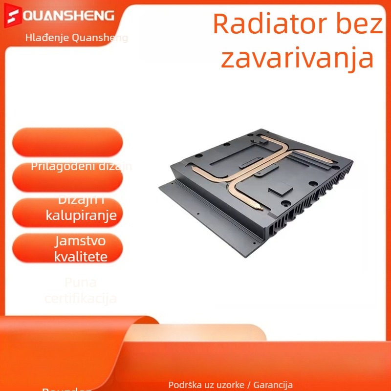 Radiator za vodeno hlađenje - bakar-aluminijska legura, hlađenje toplinskim cijevima, 4800 rpm, zvuk 26 dB