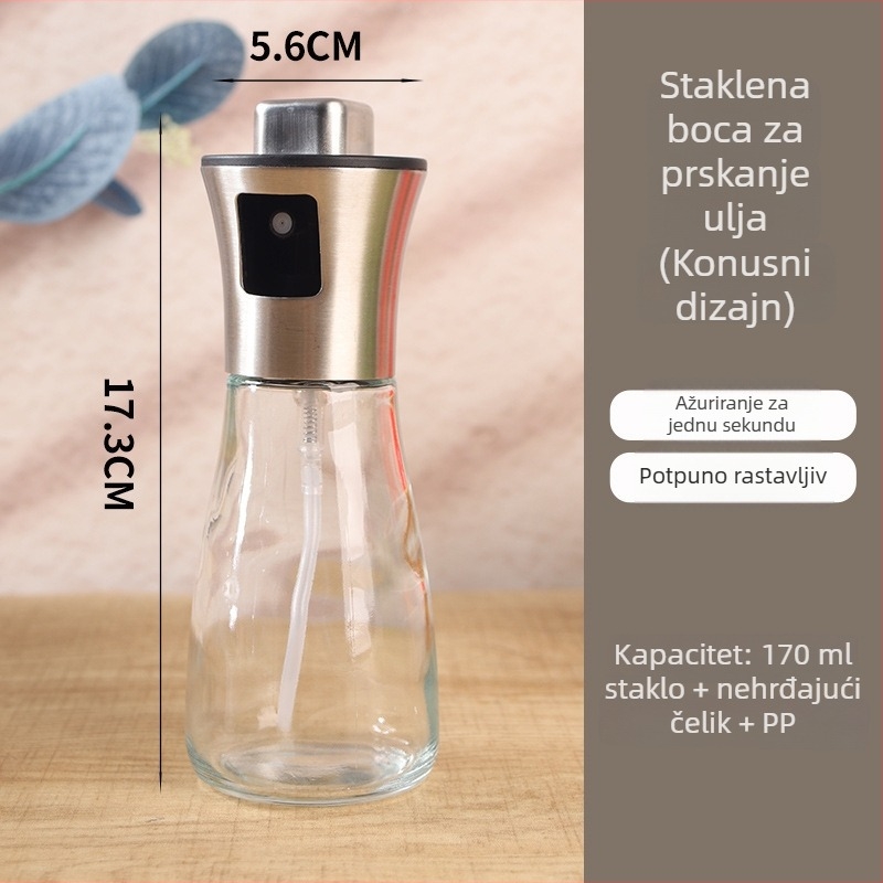 Bočica za prskanje ulja, Kuoda 012, staklena, prskanje ulja, moderni minimalistički stil