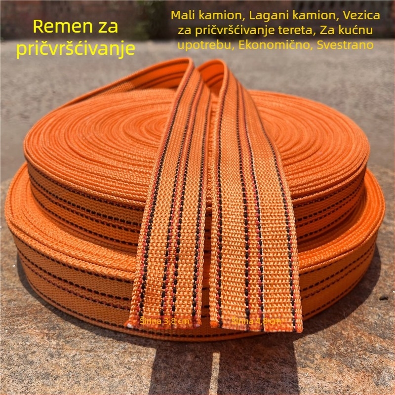 Kabel za učvršćivanje tereta, ploska najlon užad; duljine 10,38 m / 15,38 m / 20,3 m; širina 2 mm