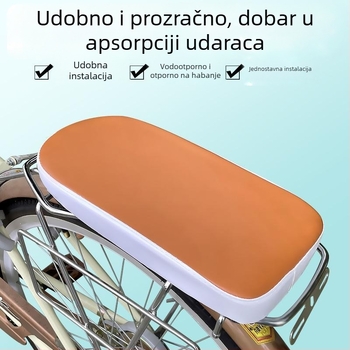 Sjedalo za bicikl — stražnja jastučnica sjedala, PU + pjena (model: Bicycle rear seat cushion; marka: Senowoiry/ji rui; kompatibilnost: obični bicikli)