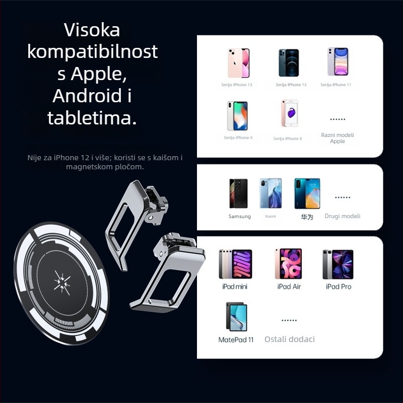 MEMO CX06 Držač za hlađenje telefona s magnetnim pričvršćivanjem, ABS poluvodičko hlađenje, Type-C sučelje, 80.5 g