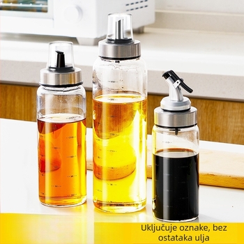 Stakleni set boca za ulje - bez curenja, pritiskom na raspršivač, velika zapremina, otporan na visoke temperature, kuhinju