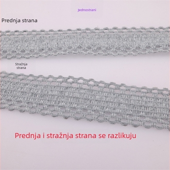 Traka s izrezbarenim rubom – poliester, za ručne radove i pakiranje; pogodna za odjeću, kućne tekstilije i industrijsku upotrebu