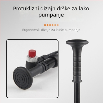DRCKHROS mini pumpa visokog tlaka od aluminijske legure za cestovne bicikle