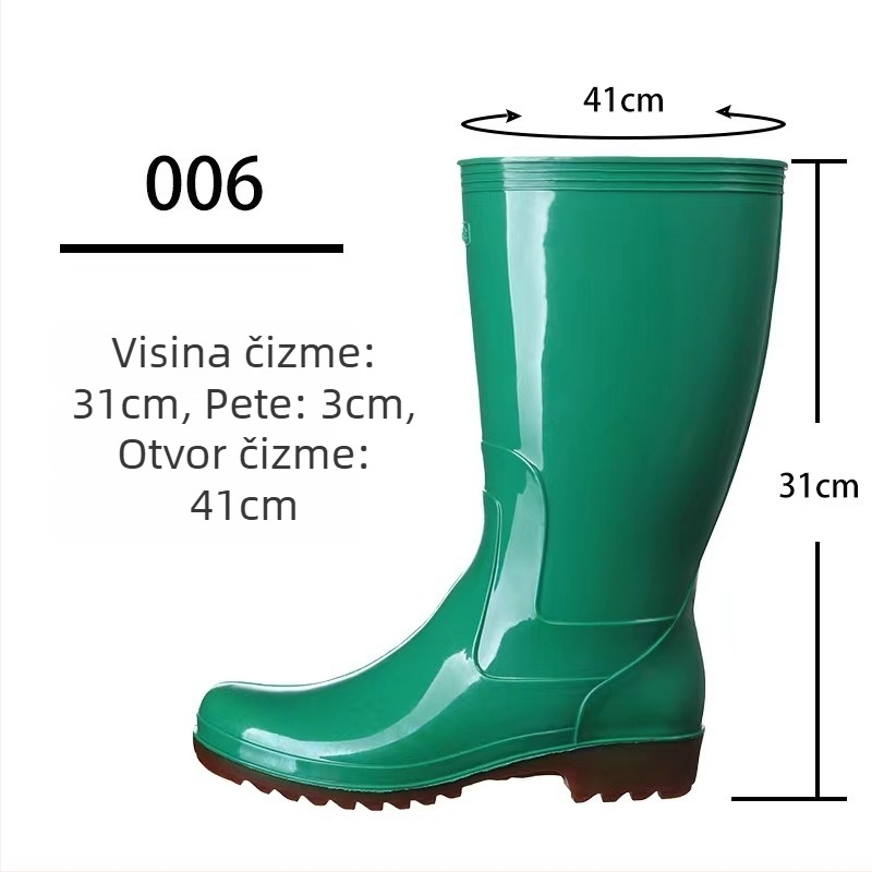 Golden Oak Ženske PVC gumene čizme za kišu, protuklizne, za tvornicu