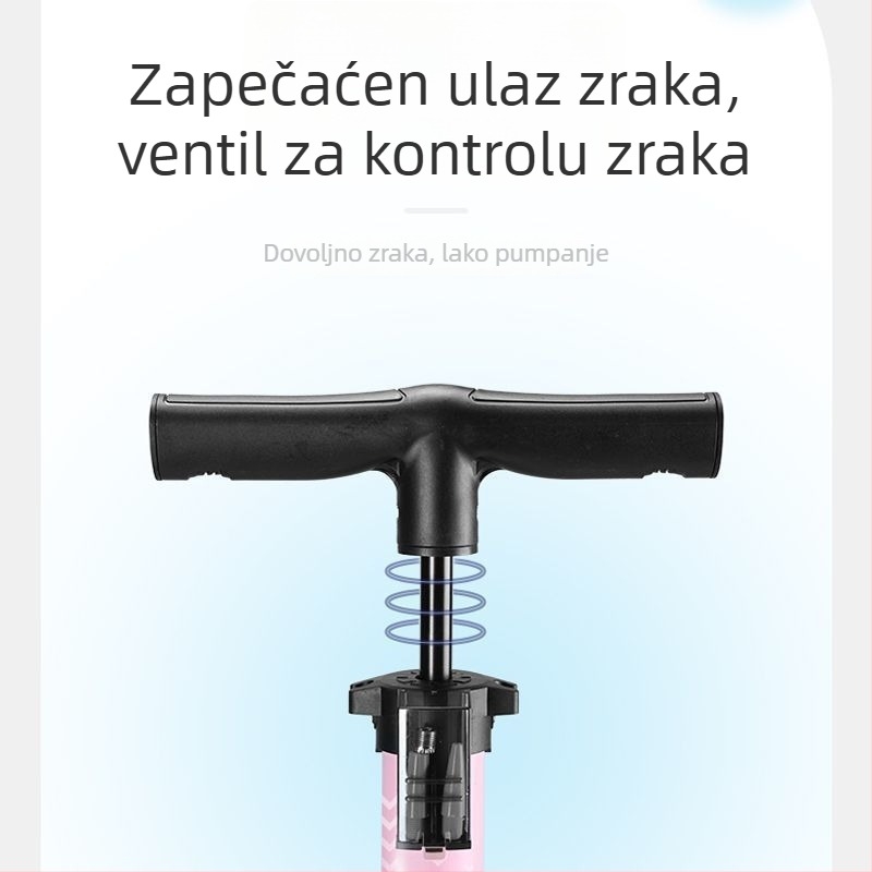 Ručna pumpa za nafukivanje za bicikl i košarku – kućna uporaba, univerzalna kompatibilnost