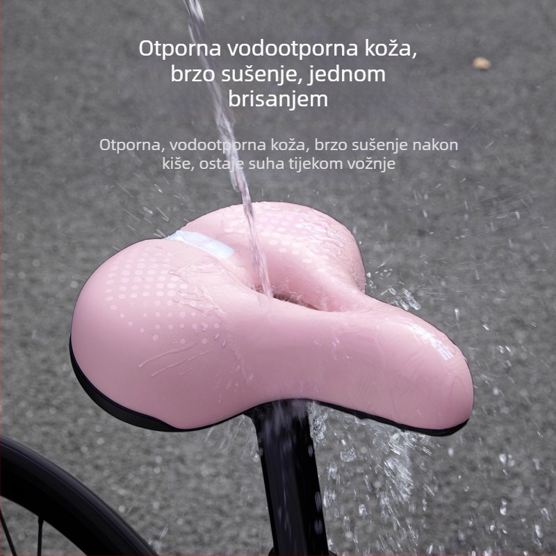 Biciklističko sedlo Tosuod Ts-912azd, PU protuklizna koža + pjena visoke gustoće; vodootporno; ublažava udarce; prozračan.