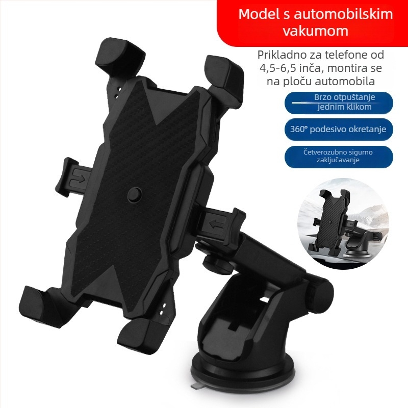 Držač za telefon za motocikl – ABS, otporan na udare, protiv vibracija, prenosni nosač za vozilo, Model L-655