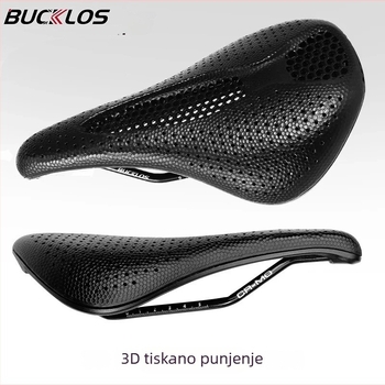 BUCKLOS 3D ispisano sjedalo za bicikl, dimenzije 143–155 mm, prozračna saćasta struktura