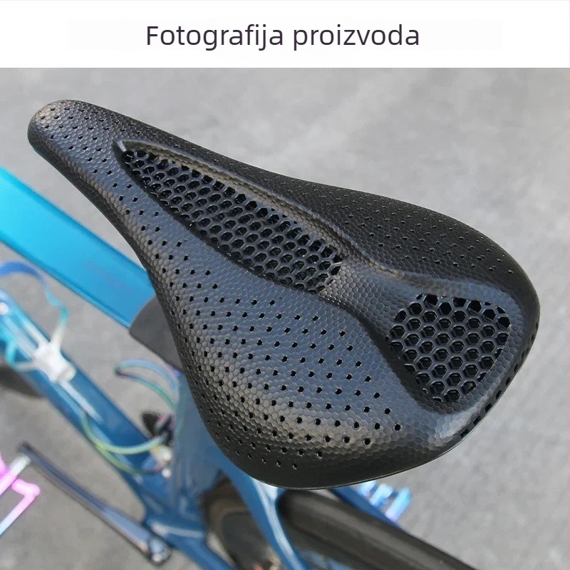 BUCKLOS 3D ispisano sjedalo za bicikl, dimenzije 143–155 mm, prozračna saćasta struktura