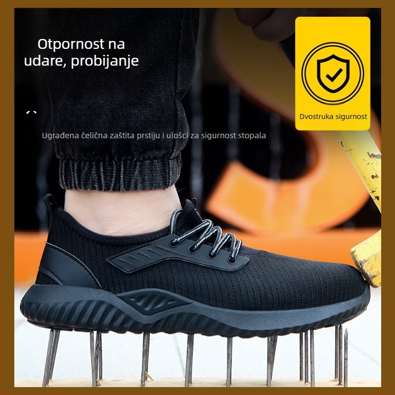 Zaštitne cipele s čeličnim prstom, protiv probijanja i udara, Flyknit gornji dio, niski kroj