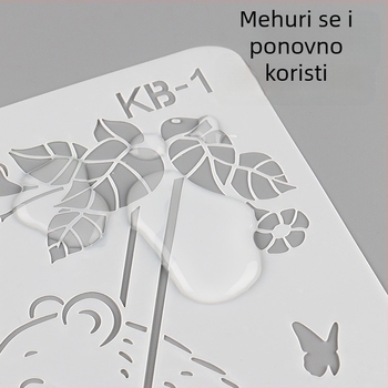 K-serija A4 šablona za dječje DIY crtanje i grafite – PET materijal, licencirana privatna marka, bez IP autorizacije
