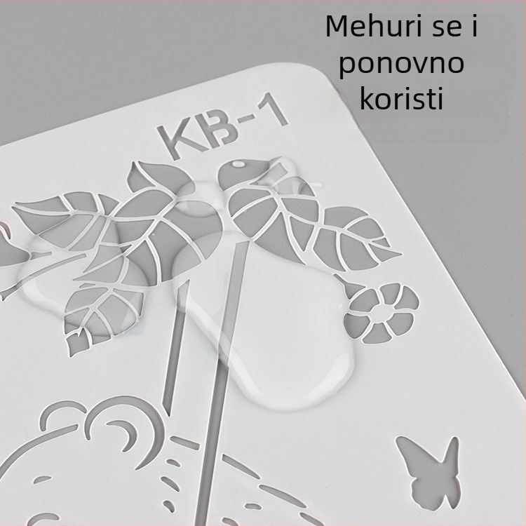 K-serija A4 šablona za dječje DIY crtanje i grafite – PET materijal, licencirana privatna marka, bez IP autorizacije