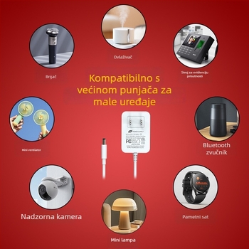 12V 1A adapter — ETL US standard certificiran — za pametno kozmetično ogledalo i mrežni usmjerivač