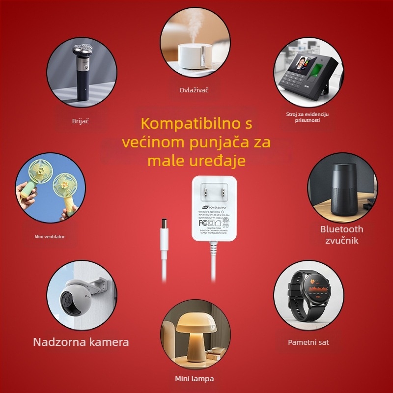 12V 1A adapter — ETL US standard certificiran — za pametno kozmetično ogledalo i mrežni usmjerivač