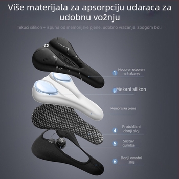 West Rider silikonska navlaka za sjedalo bicikla s automatskim zaključavanjem za cestovne bicikle