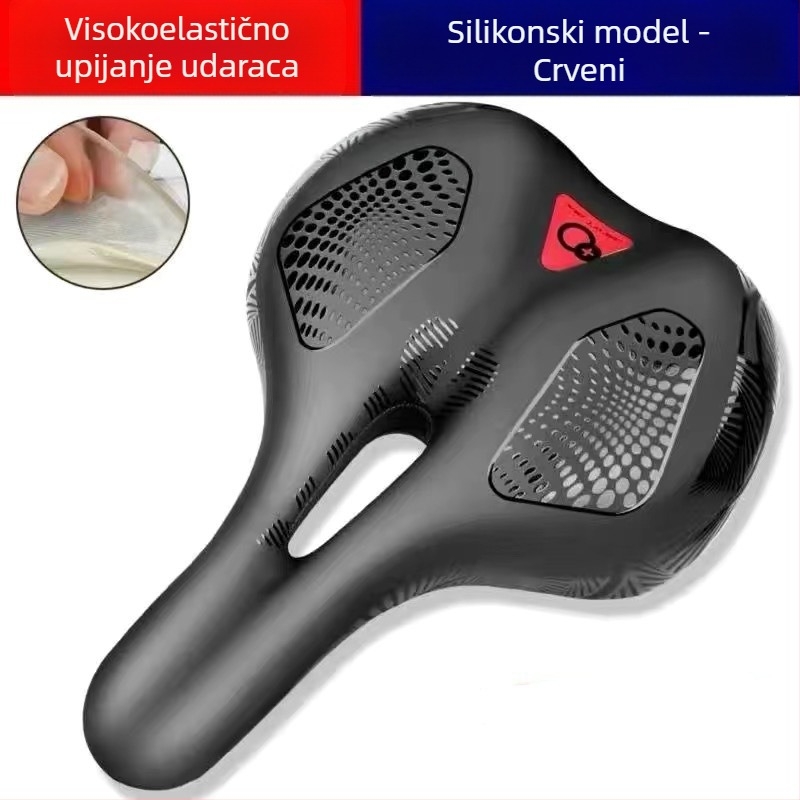 XW sjedalo za bicikl, model 808, silikon, debeli jastučić, za običan bicikl