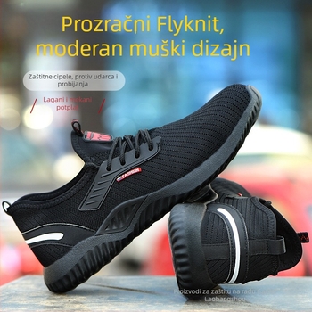 Sigurne radne cipele s čeličnom zaštitom prstiju, zaštita od udara i prodiranja, prozračni Flyknit gornji dio, niski profil