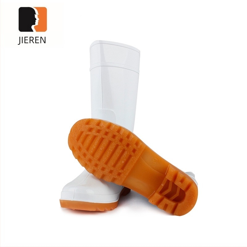 Jayren PVC sanitarne zaštitne čizme s protukliznom podlogom, otporne na ulje i kiseline i lužine, unutarnji materijal: brzo upijajuća sintetička vlakna