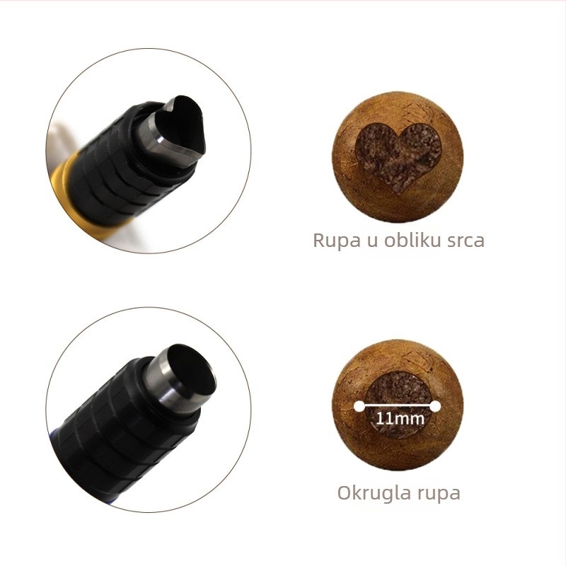 Prijenosni alat za cigare: probijač i zapaljak, aluminijsko tijelo, oksidirani završetak, ručna izrada, prilagodljivo, stil laganog luksuza