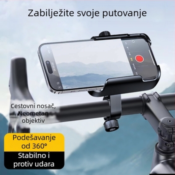 Držač za telefon za motocikl – prilagodljiv, materijal: plastika, stil: općenito (Tip: držač za telefon; Prilagodljivost: Podržano; Materijal: Plastika; Stil: Općenito)