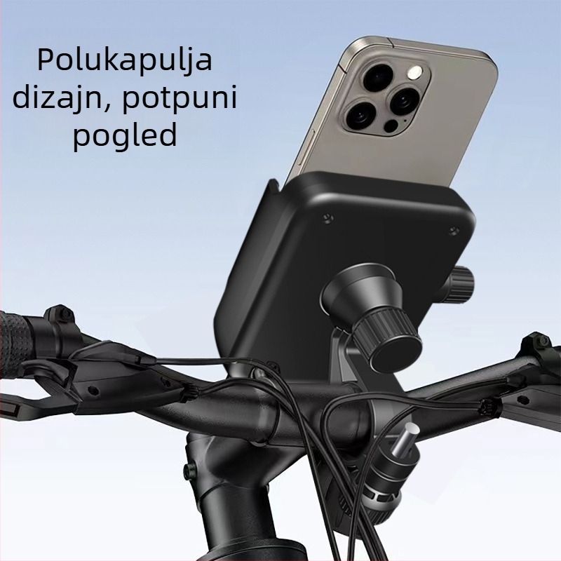 Držač za telefon za motocikl – prilagodljiv, materijal: plastika, stil: općenito (Tip: držač za telefon; Prilagodljivost: Podržano; Materijal: Plastika; Stil: Općenito)
