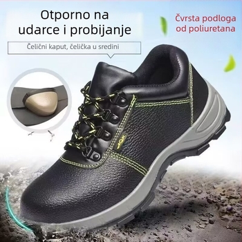 Lagane i prozračne zaštitne radne cipele s mikrovlaknenom kožom i platnom, okrugli nos, niski gornji dio, otporne na habanje, zaštita od udara i probijanja