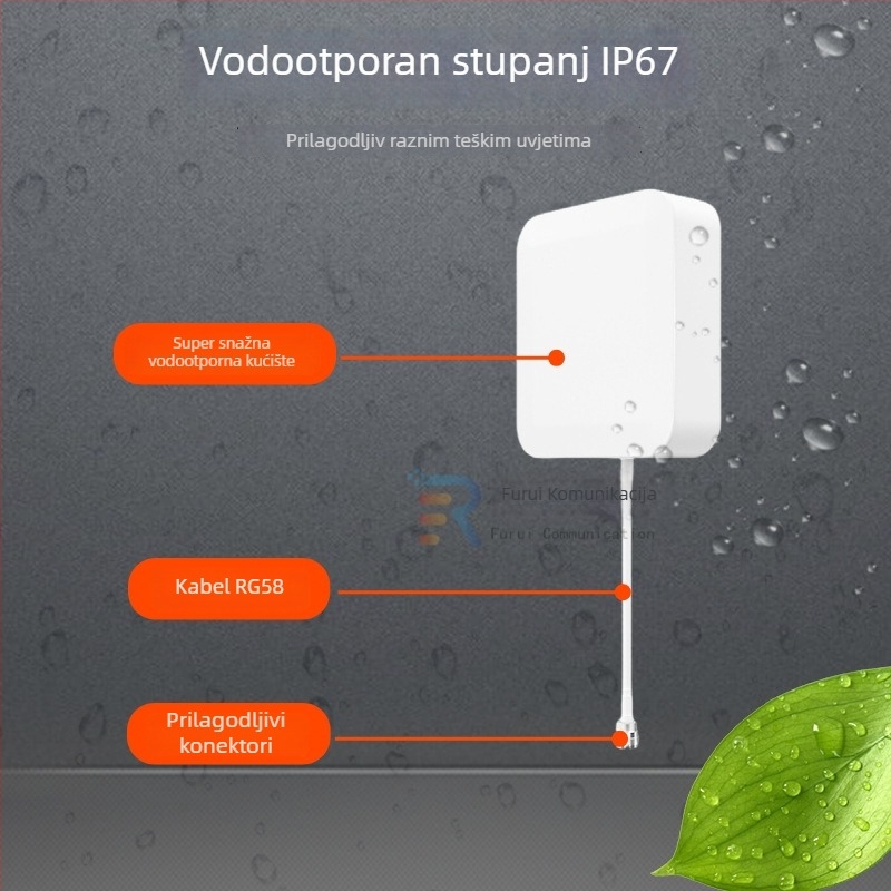 Usmjerena antena baze 4G/5G/GSM s WiFi pojačivačem — unutarnja i vanjska upotreba, zidni montažni
