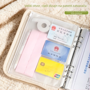 Ušiveni organizator za prenatalne preglede s zatvaračem — koža, 40 stranica, debljina 2 cm, tisk logotipa dostupan, mogućnost prilagođavanja