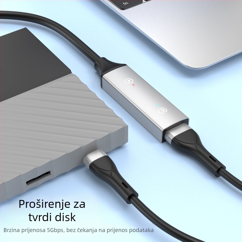 USB 3.0 produžni kabel, muško–ženski, 10 m, pojačivač signala za konferencijske kamere