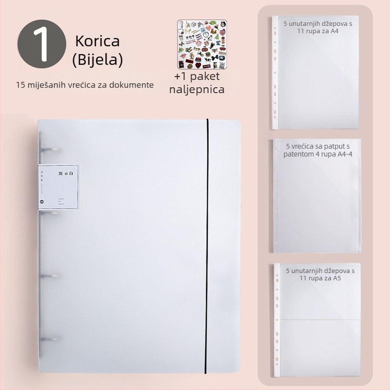 A4 zaštitna korica za dokumente za rodni list i karticu cjepiva (2025 nova verzija)