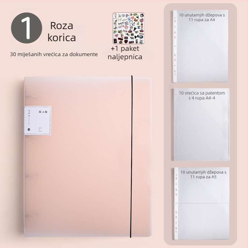 A4 zaštitna korica za dokumente za rodni list i karticu cjepiva (2025 nova verzija)