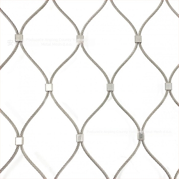 Nehrđajuća čelična mreža s kopčom protiv pada, 304 nehrđajući čelik, model s dijamantnim otvorima, za parkove, zoološke vrtove i hotele, ugradnja pod vodstvom