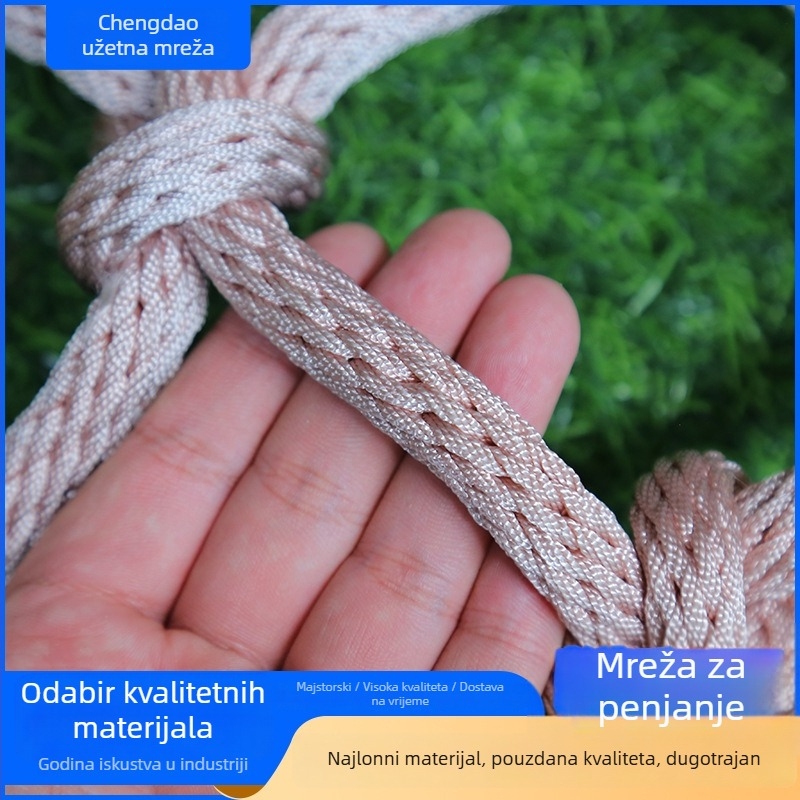 Penjačka mreža – opća sigurnosna mreža, model: Climbing Net, materijal: juta, nosivost 300 kg, dekorativna zaštita