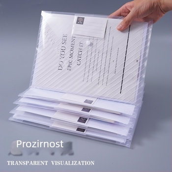 Debeli A4 prozirna fascikla s vodootpornim zatvaračem na kopču, plastična vrećica za dokumente s etiketom, logotip po narudžbi