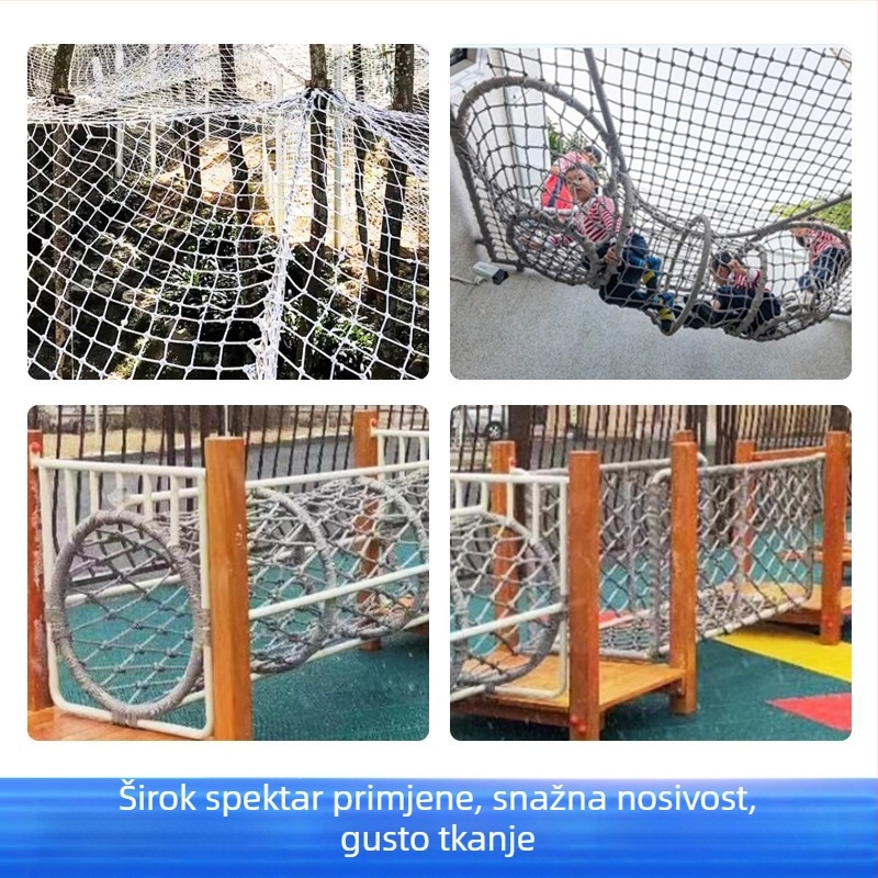 Huhao Penjačka mreža — Zaštitna vanjska mreža za igrališta, zabavne parkove i džungla avanture