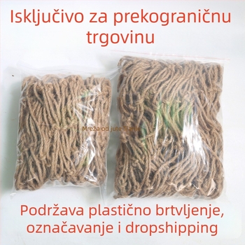 Konopna mreža za penjanje za biljke i ograde stepenica – sigurnosna zaštita, retro dekoracija