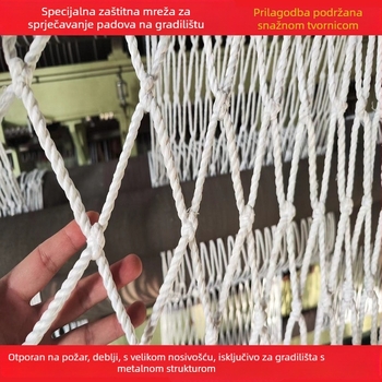 Nylon mreža za zaštitu s čeličnom konstrukcijom za zaštitu od pada i izolaciju – prilagodljiv model, Hui Ruiyong