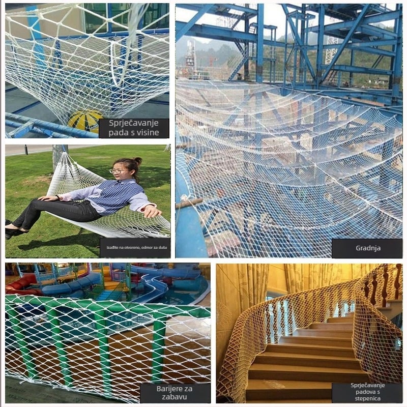 Nylon mreža za zaštitu s čeličnom konstrukcijom za zaštitu od pada i izolaciju – prilagodljiv model, Hui Ruiyong