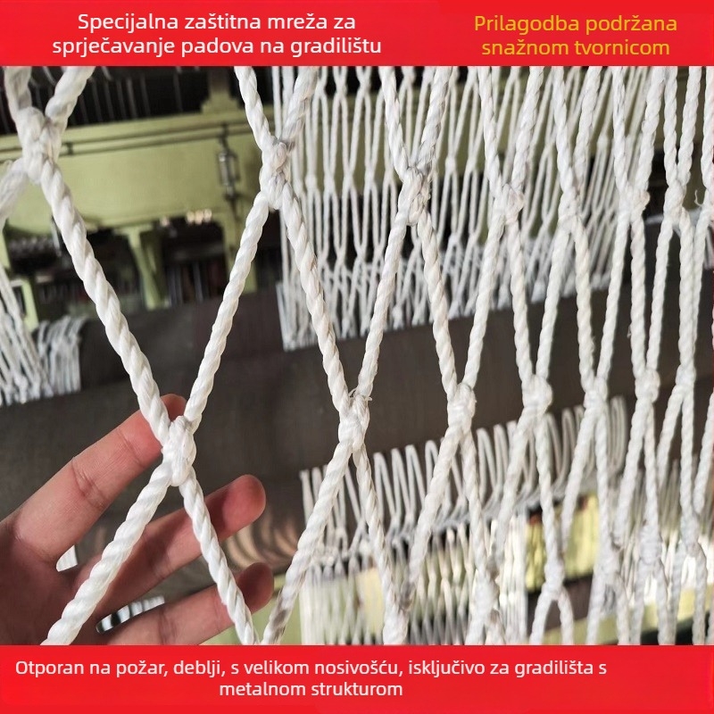 Nylon mreža za zaštitu s čeličnom konstrukcijom za zaštitu od pada i izolaciju – prilagodljiv model, Hui Ruiyong