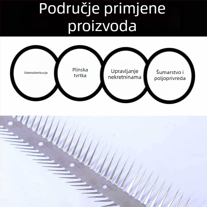 Nehrđajući čelični mrežni zaštitnik s bodljama protiv glodavaca i penjanja, za odvod klima uređaja i zidove, sigurnosna mreža za stambene objekte