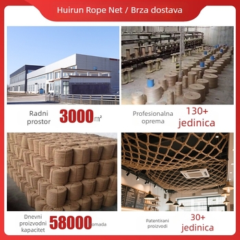 Ručna pletena mreža od konopljinog užeta za bar, dekorativna mreža za zidnu fotografiju, izdržljiva juta