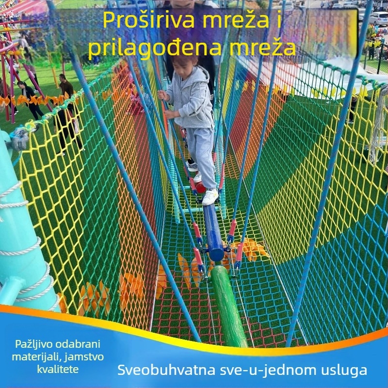 Yuhang Jungle Magic unutarnja/vanjska penjačka mreža za dječje igralište i proširenu obuku